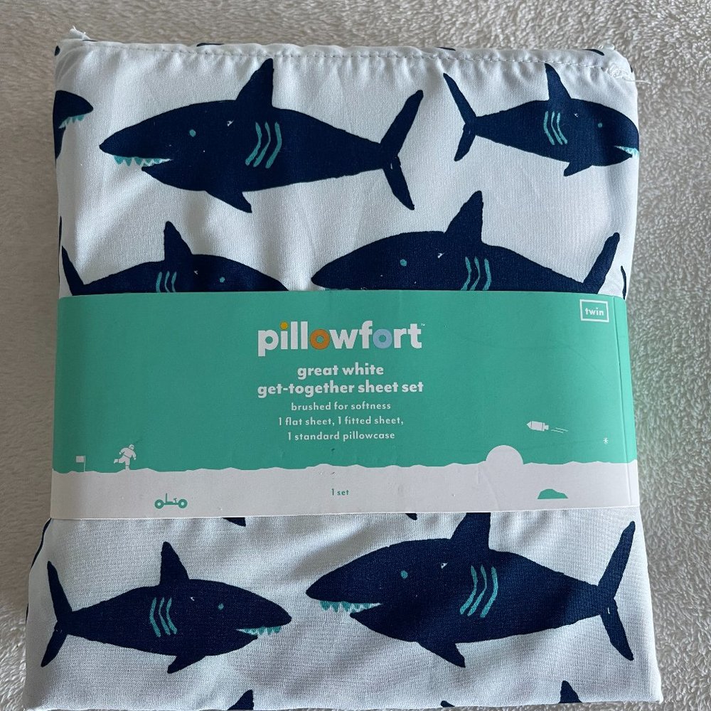 Shark Twin Sheet Set NEW